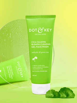 Dot & Key Cica Calming Blemish Clearing Anti-Acne Facewash with Green Tea For Oily Skin