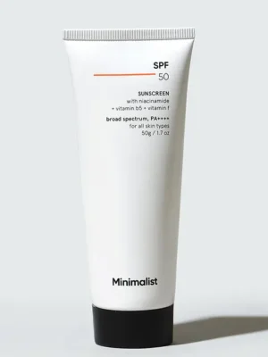 Minimalist SPF 50 Moisturizing Sunscreen