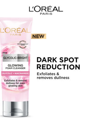 Loreal paris glycolic bright glowing foam cleanser