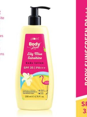 Plum Lily miss sunshine body lotion spf 35